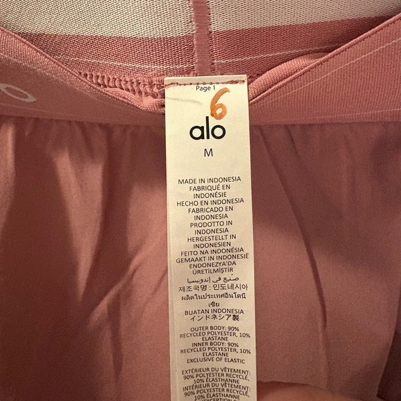 ALO Yoga Match Point Tennis Skirt Medium Limited: Pink Wild Rose NWT - Picture 6 of 7